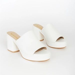 White mule heels
